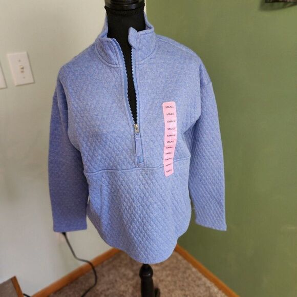 Eddie Bauer Ladies Quilted Half Zip Pullover - Picture 3 of 6